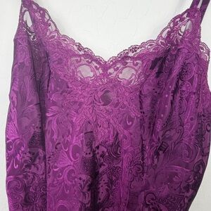 Vintage Victoria's Secret Rich Purple Lace Chemise
